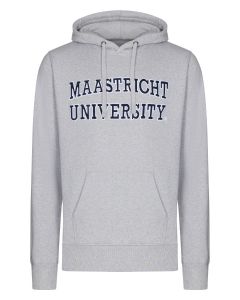 Hooded Sweater Maastricht University Classic Grey - embroidery