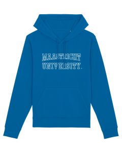 Hooded Sweater Maastricht University Royal Blue - print