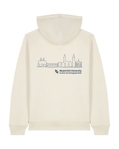 Hooded Sweater Maastricht University Faculty of Law Alumni Offwhite 