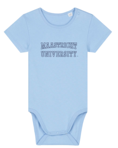 Baby Bodysuit Maastricht University Light Blue 9-12 months - NEW