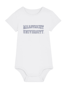 Baby Bodysuit Maastricht University White 9-12 months - NEW