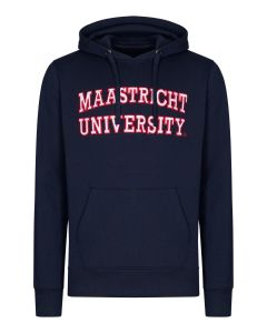 Hooded Sweater Maastricht University Classic Navy  - borduring