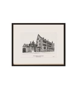 Tekening in lijst SBE Faculteit Maastricht University